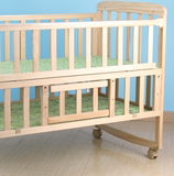 无漆全实木婴儿摇篮BB睡觉独立小睡框宝宝新生放大人床炕上变立柜