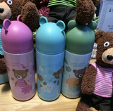 韩国新年创意礼物小熊儿童保温杯直饮男女学生可爱卡通不锈钢水杯