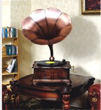 古董收音机\黑胶唱机\老上海留声机\美人蕉留声机1826 欧式摆件