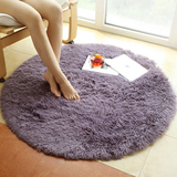 冬季丝毛圆形地毯卧室客厅茶几地垫门垫韩国丝长毛地毯可定制包邮