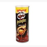 香港代购食品 Pringles 品客 薯片(香辣口味)美味零食 110g