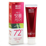 韩国进口正品 Median72% 麦迪安 绿茶芦荟牙膏 去牙渍 去口臭120g