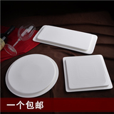 陶瓷批发西餐平板菜盘正方盘蛋糕盘子长方平盘日式摆盘餐具寿司盘