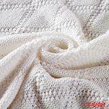 全棉针织谈 毛线毯子 空调被沙发盖毯 婴儿棉线毯 瑞吉娜新款