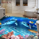 色吻瓷砖3D地砖卫生间地板砖客厅过道微晶石海洋立体画背景墙壁画