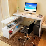 转角电脑桌个性桌子钢琴式时尚简约转角书桌写字台旋转书柜电脑桌