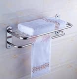 全304不锈钢多层固定浴巾架 单层毛巾杆毛巾架置物架浴室毛巾挂件