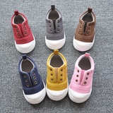 2015秋季韩版潮儿童帆布鞋男童女童宝宝单鞋小童1-3岁2加绒板鞋