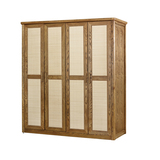 北欧宜家收纳柜 北美风格储藏柜 现代简约实木水曲柳小户型衣柜