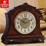 霸王座钟中式实木复古台钟客厅静音古典音乐报时装饰摆件家居钟表