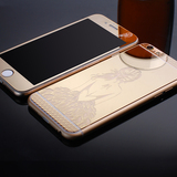 iphone6plus钢化玻璃膜 苹果6s PLUS高清镜面手机贴膜前后保护膜