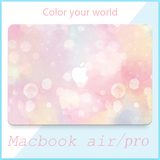 MacBookAir/Pro全套贴膜苹果笔记本电脑保护贴膜外壳彩膜文艺水粉