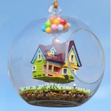 新创意手工制作diy玻璃球小屋成人儿童益智玩具家居吊饰正品包邮