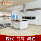 法迪奥不锈钢橱柜整体定制 石英石白色烤漆现代厨房装修整体橱柜