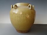 古玩瓷器老货古董瓷器收藏品农村旧货老物件宋代出土黄釉瓷罐