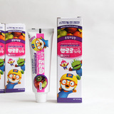 现货 韩国宝露露儿童牙膏混合水果小企鹅无氟 防蛀牙龋齿水果口味