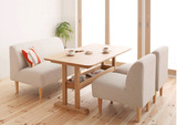 布艺小户型沙发休闲单人双人卡座日式客厅酒店咖啡厅桌椅组合餐台