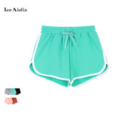Leo Aiolia夏季新款短裤运动风休闲女装宽松优质棉裤子跑步瑜伽裤