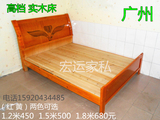 广州佛山宜家高档双人床1.2实木床架1.5公寓公司床弹簧床垫1.8米