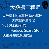 大数据工程师 hadoop spark Java Linux storm 视频