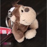 nici猩猩长臂猴子公仔汽车钥匙扣钥匙圈毛绒玩具小挂件包包挂饰品