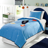 外贸出口床品欧式床盖纯棉儿童绗缝被两三件套美式床罩床单空调被