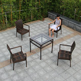 户外家具阳台桌椅藤椅三件套休闲茶几组合五件套藤编花园庭院特价