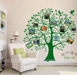 南汐墙贴 公司企业文化墙生命树照片墙 贴纸客厅卧室大树相框贴