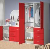 简易木质儿童衣柜实木卧室环保收纳柜宜家 2门组合板式储物柜特价