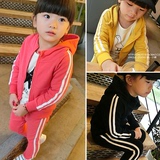 韩版儿童装2-3-4-5-6-7岁女童休闲运动小女孩衣服两件套装春秋装