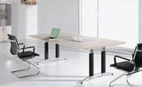 四川成都办公家具钢木板式会议桌接待桌办公桌接培训洽淡桌可定做