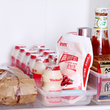 日本进口 inomata塑料冰箱收纳盒 食品收纳筐收纳篮厨房储物盒