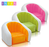 原装正品INTEX植毛U型儿童沙发 充气沙发 充气椅 凳子 休闲沙发