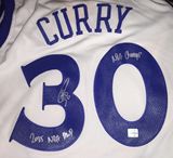 库里亲笔签名球衣 Curry签名球服 纪念品礼品礼物NBA勇士队