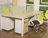 办公家具办公桌组合4人位简约屏风隔断工作位时尚职员桌电脑桌