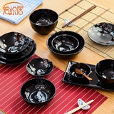 日本进口 美浓烧樱花 日式餐具 陶瓷米饭碗拉面汤碗碟子平盘鱼盘