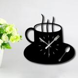 特价现代简约铁艺金属时钟客厅卧室餐厅艺术挂钟时尚咖啡杯时钟