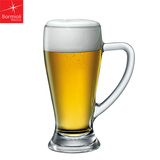 波米欧利啤酒杯巴伐利亚带把透明无铅创意玻璃进口超大扎啤杯子