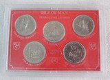 马恩岛1979年1克朗 议会成立千年周年纪念币5枚