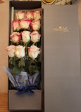 思南香山求婚生日礼盒上海鲜花速递玫瑰花全国配送进口鲜花盒混搭