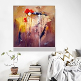 Ruth Palmer抽象油画 花朵色彩艺术家居办公室简约现代装饰画