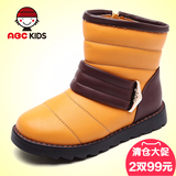 【2双99元】ABC儿童雪地靴童鞋女童皮靴冬季短靴子单靴儿童靴子