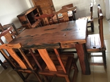 （厂家直销）老船木餐桌餐台办公桌茶台茶桌茶几家具实木