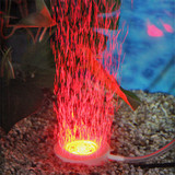 LED潜水灯 鱼缸水中灯 气泡灯 水族造景布景氧气泵气盘灯沙头包邮