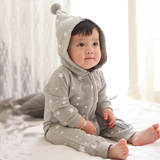 婴儿连体衣服0-3个月女宝宝男新生儿冬装春秋装秋冬季哈衣外出服
