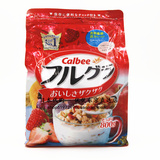 包邮日本Calbee卡乐B水果颗粒果仁谷物营养麦片/儿童早餐麦片800g