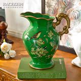 芮诗凯诗 普翠西亚欧式田园陶瓷花器客厅餐桌花瓶装饰品花艺摆件
