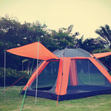 棕榈滩帐篷户外 全自动3-4人防雨露营双人双层免搭建家庭沙滩帐篷