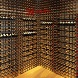 酒窖工程红酒架专业葡萄酒架设计定做实木酒柜家庭卖场墙体大酒架