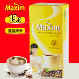 韩国进口maxim麦馨摩卡口味三合一速溶咖啡粉240g盒装20条